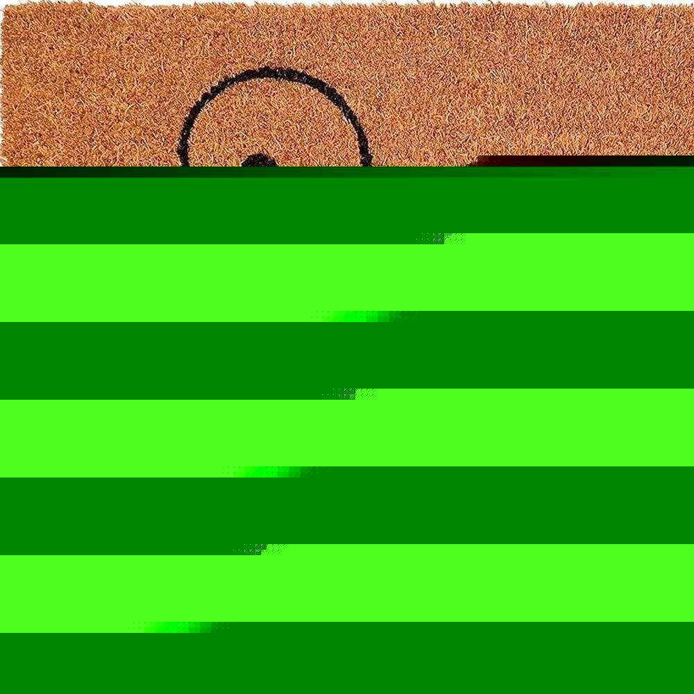 17" X 29" Brown And Red Ladybug Welcome Outdoor Coir Door Mat