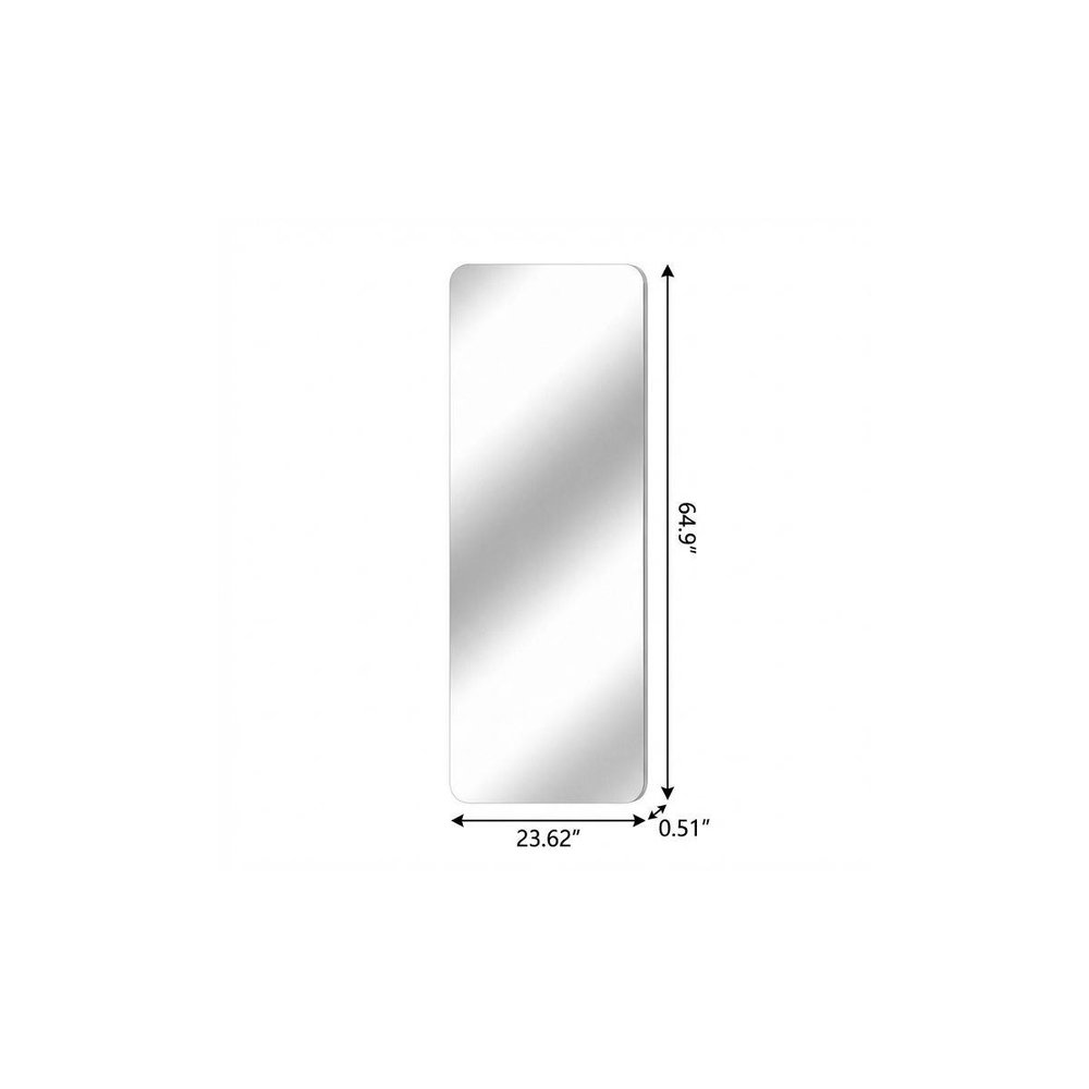 65" Frameless Full Length Hanging Mirror