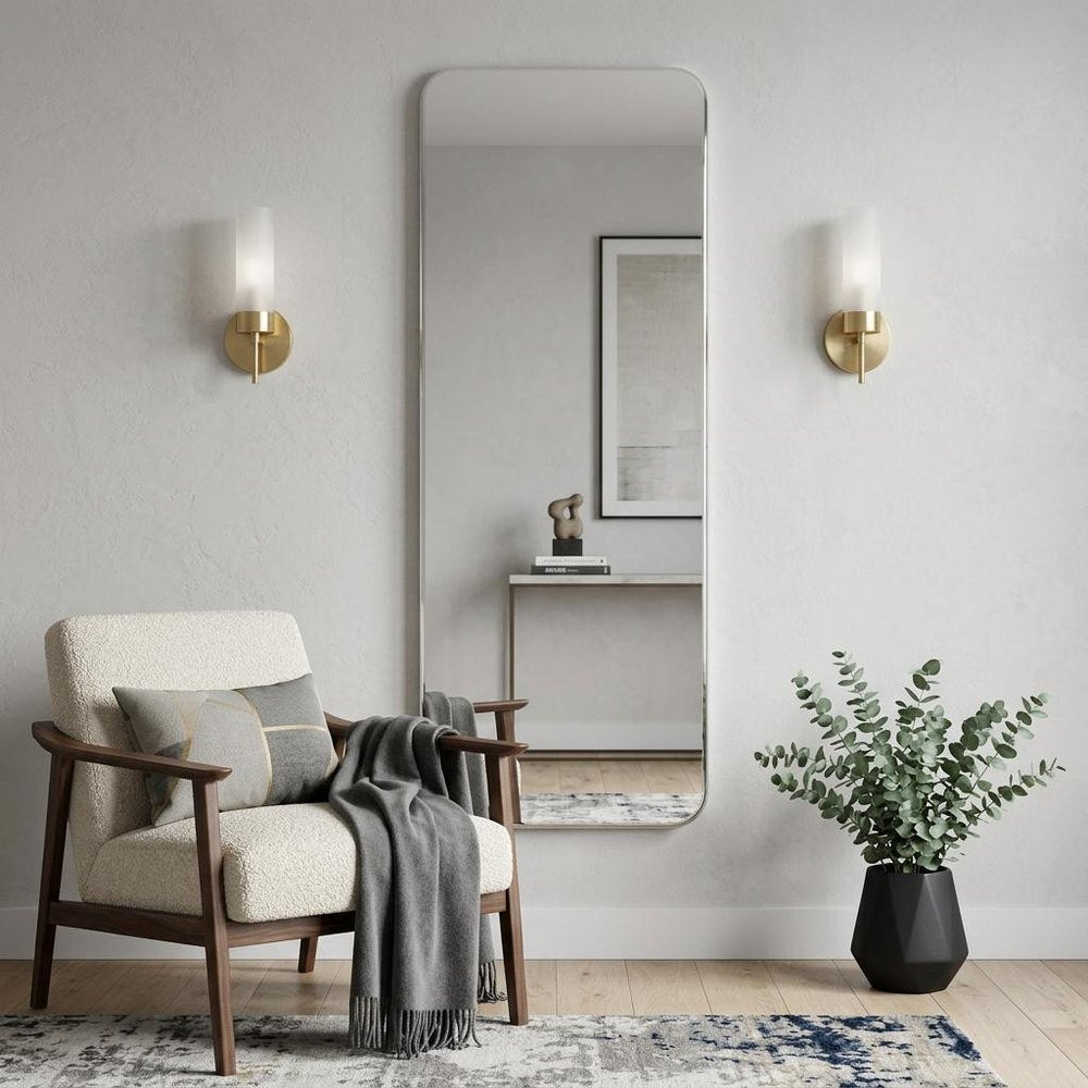 55" Frameless Full Length Hanging Mirror