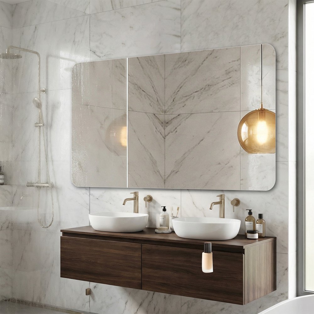 30" Frameless Bathroom Vanity Mirror