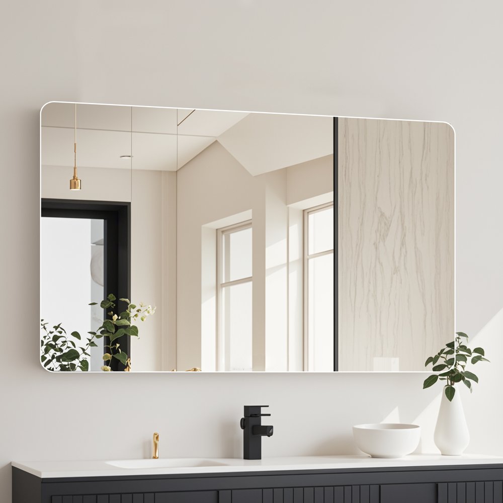 30" Frameless Bathroom Vanity Mirror