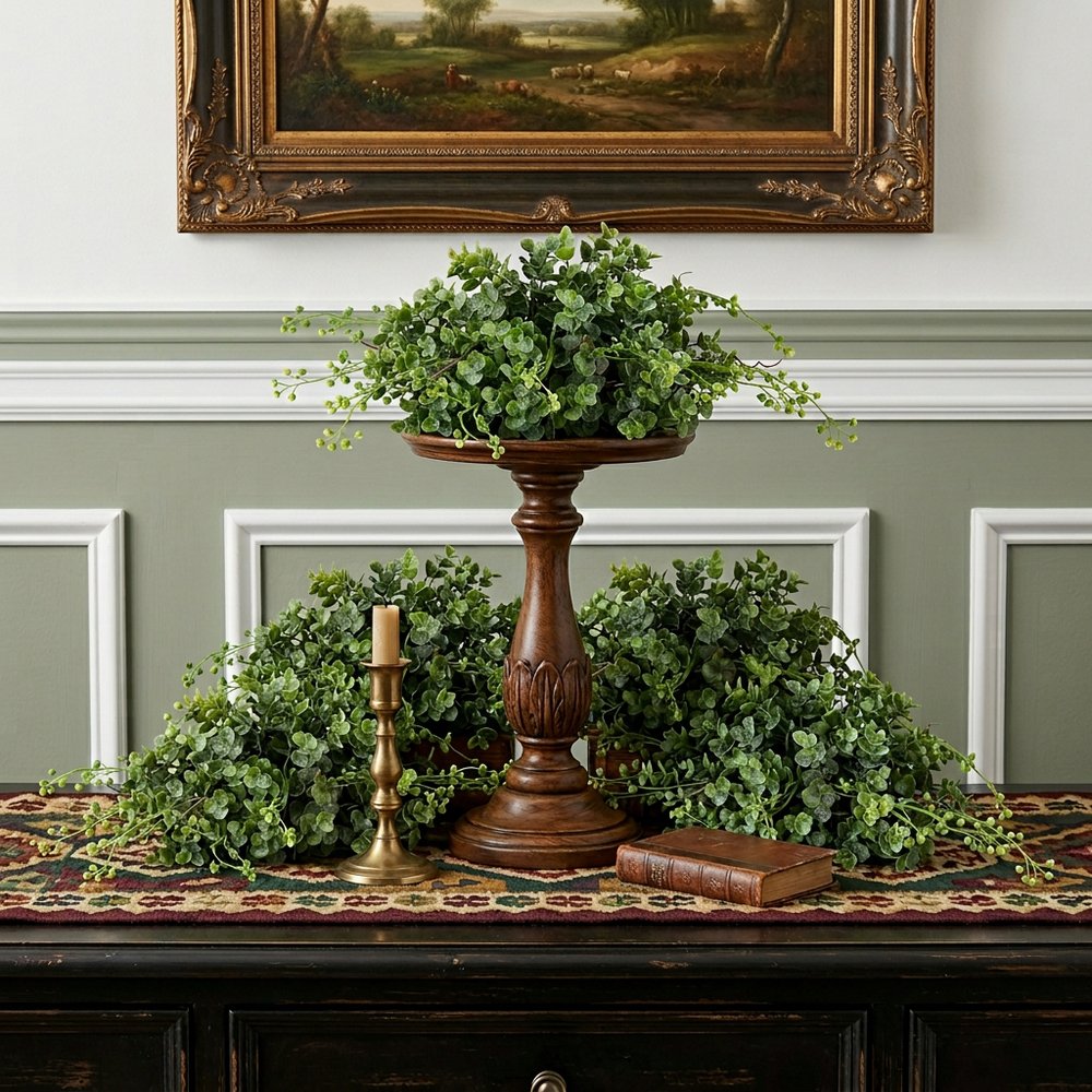 Set of Six 6" Green Artificial Boxwood Tree