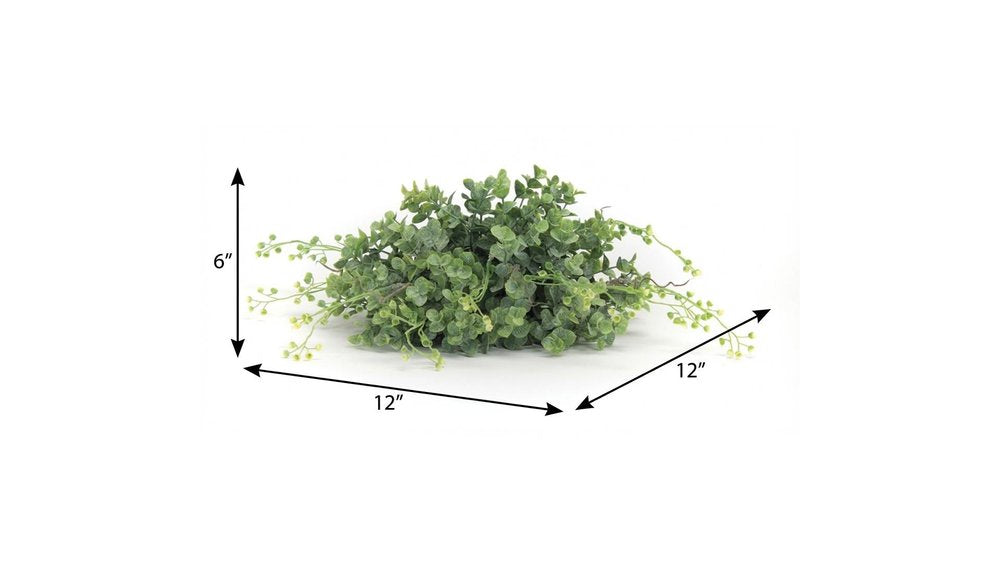 Set of Six 6" Green Artificial Boxwood Tree