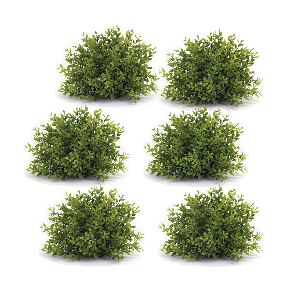 Set of Six 8" Green Artificial