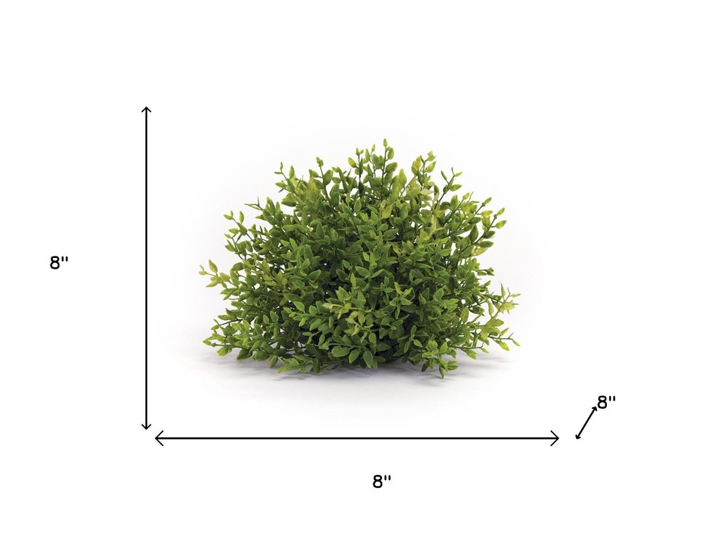 Set of Six 8" Green Artificial
