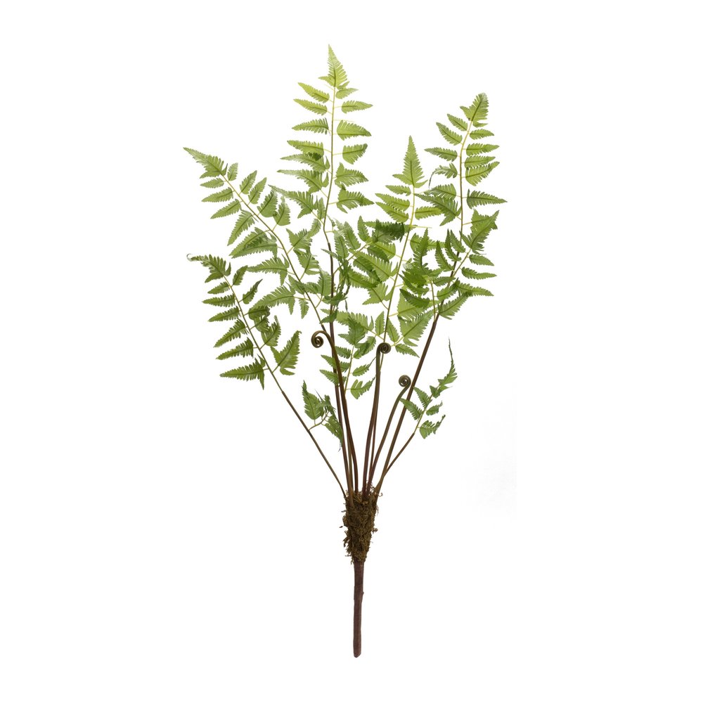 Set of Six 37" Green Artificial Fern Tree