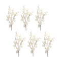 Set of Six 34" White Artificial Eucalyptus Tree