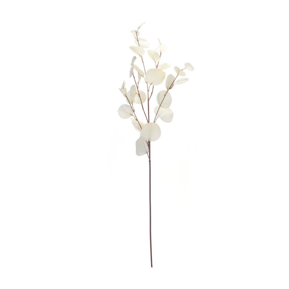Set of Six 34" White Artificial Eucalyptus Tree