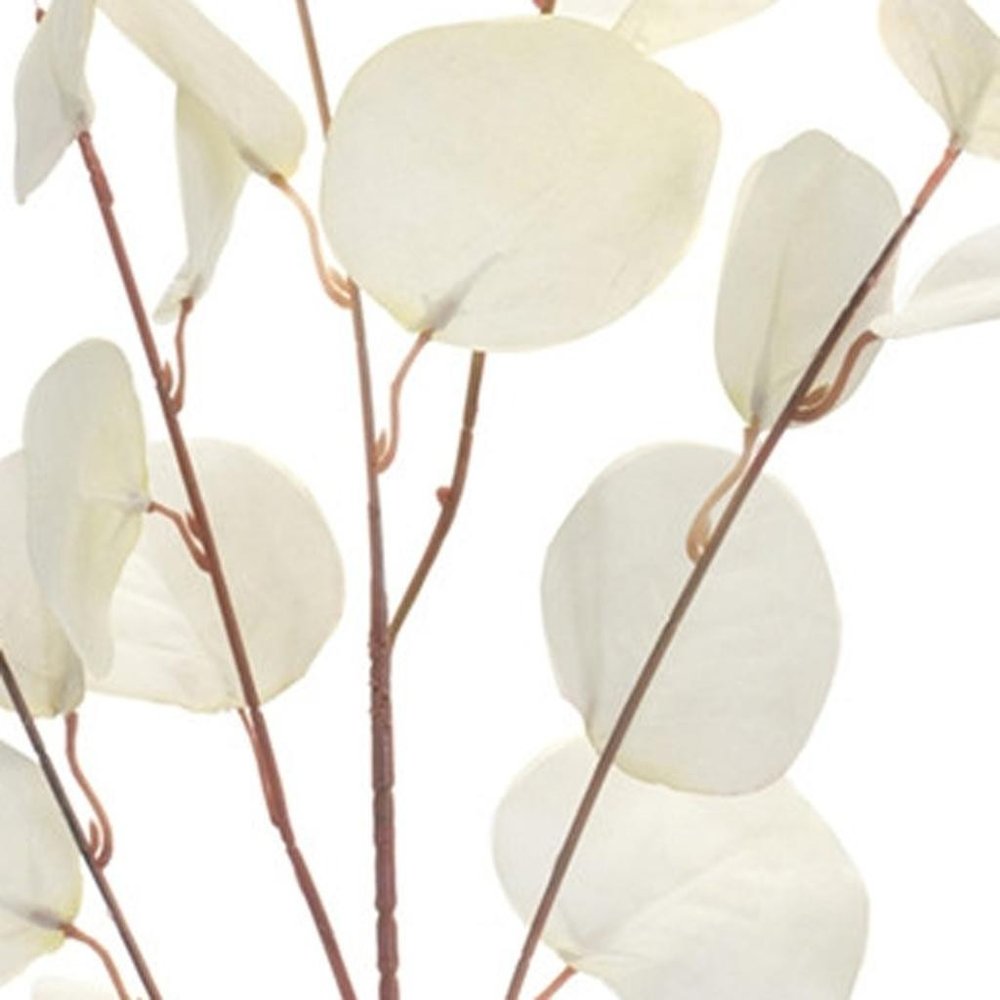 Set of Six 34" White Artificial Eucalyptus Tree