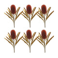 Set of Six 24" Red Artificial