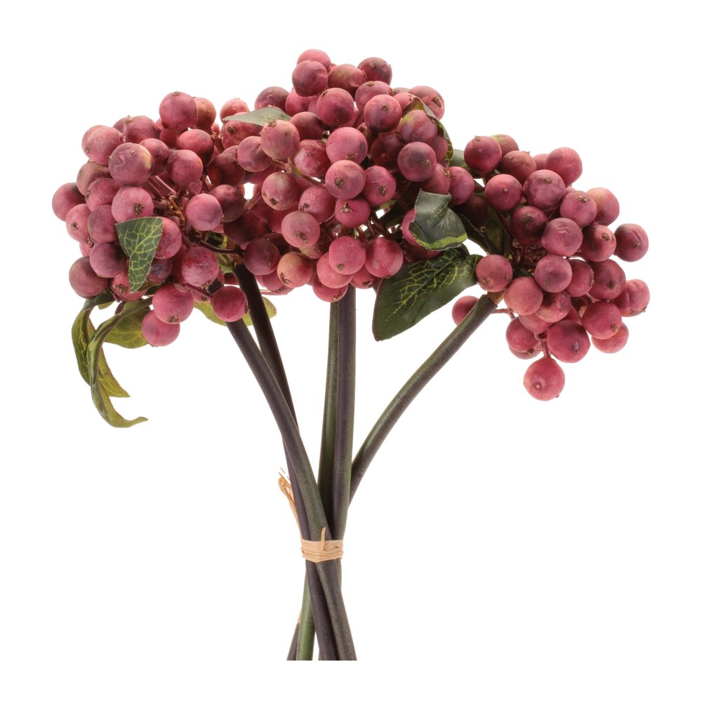 Set of Four 5" Red Artificial