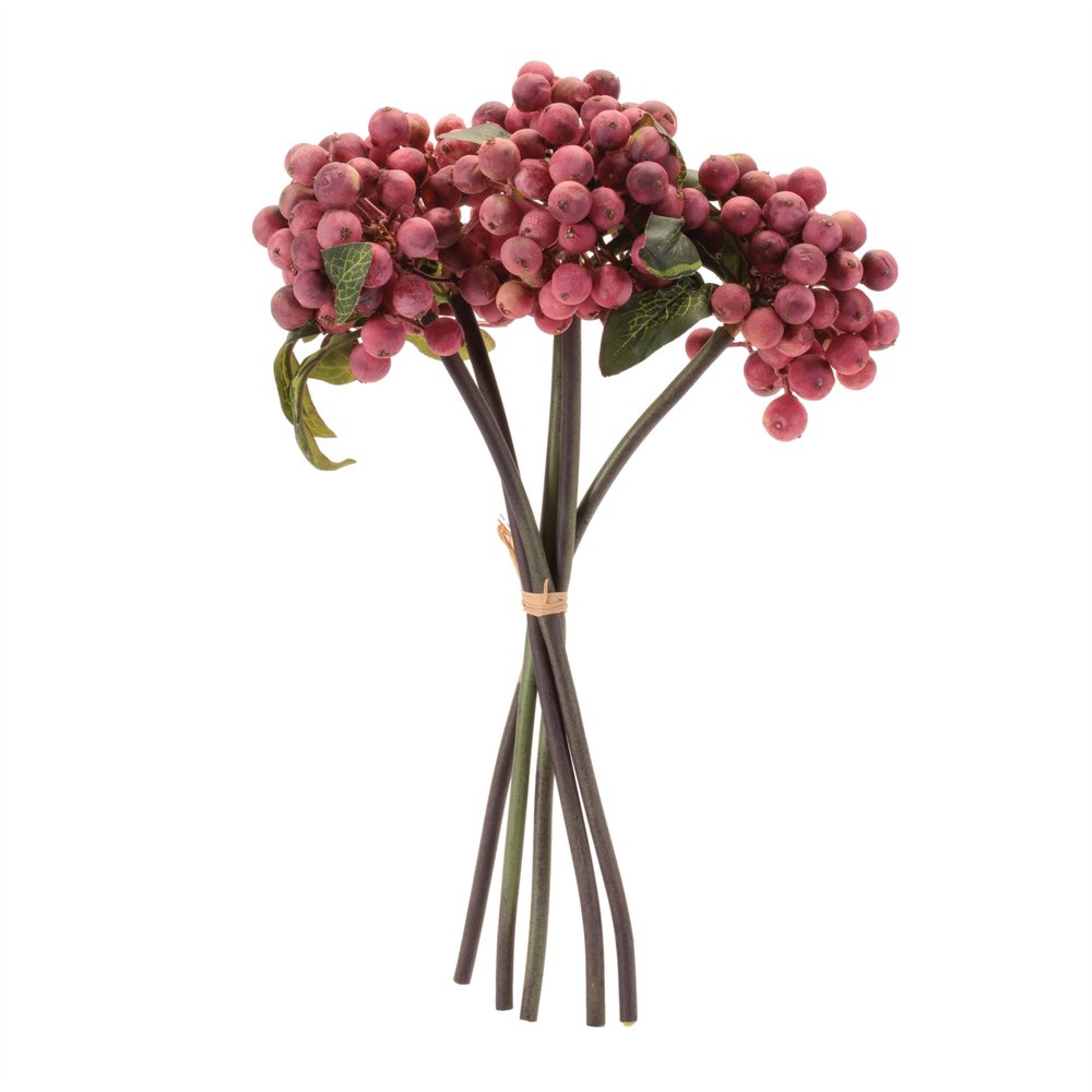 Set of Four 5" Red Artificial