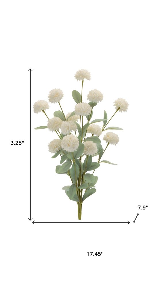 Set of Four 3" White Artificial
