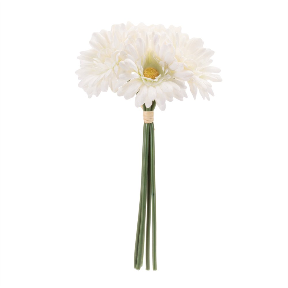 Set of Six 5" White Artificial