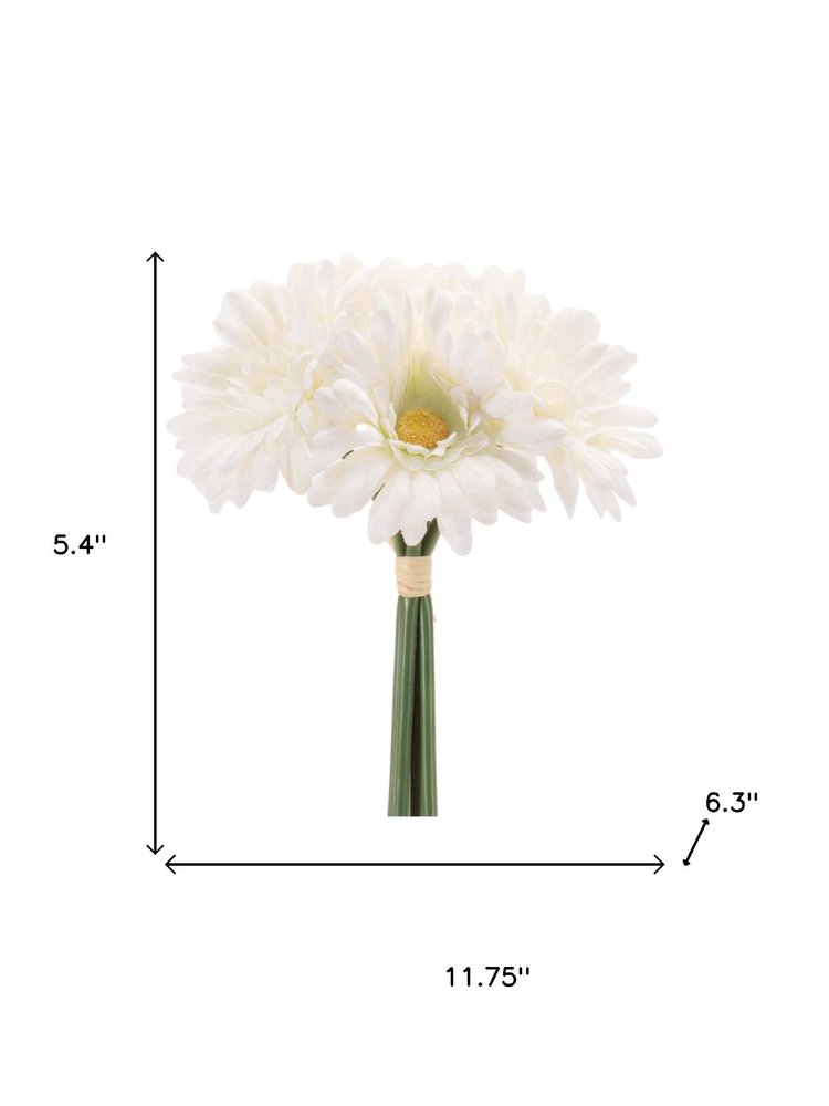 Set of Six 5" White Artificial