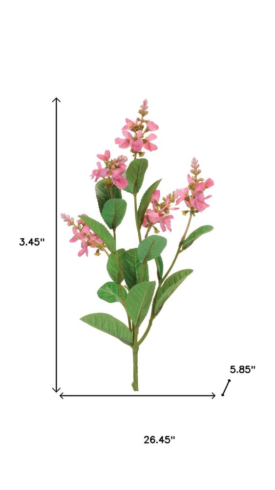 Set of Six 3" Pink Artificial