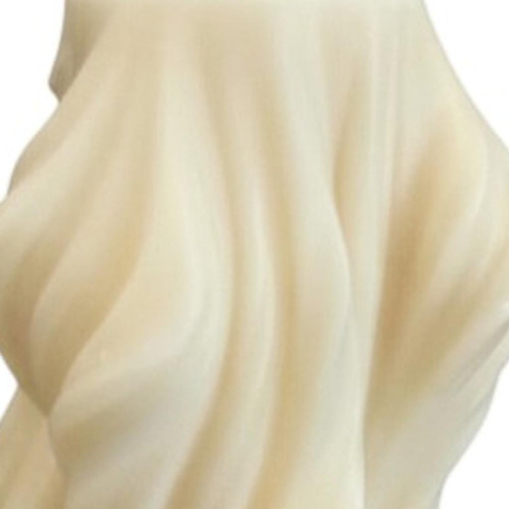 4" White Himalayan Bamboo Scented Dimensional Twist Candle
