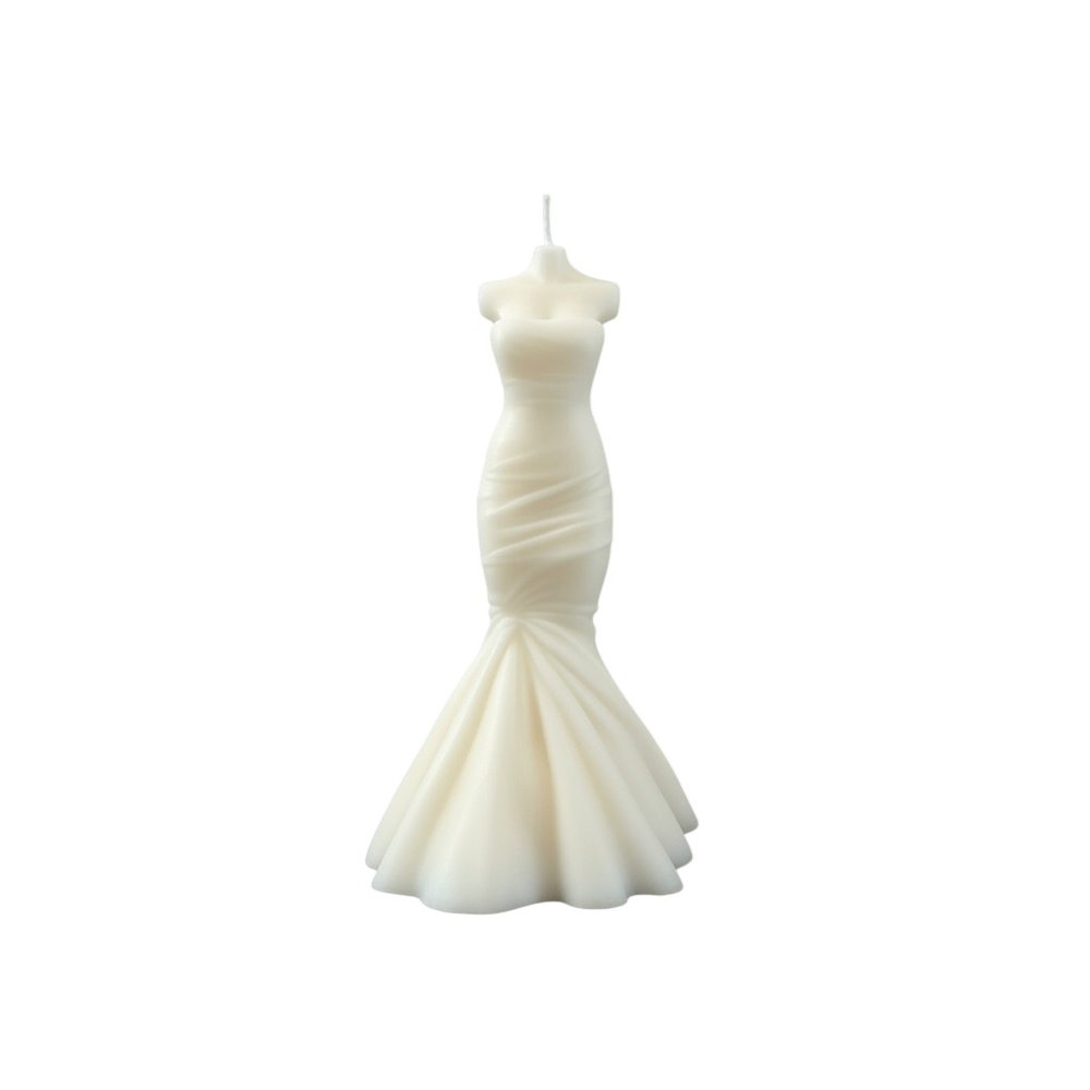 4" Ivory Unscented Dimensional Form Candle