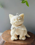 6" Brown Unscented Dimensional Cat Candle