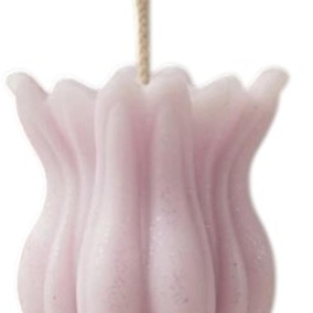 5" Orchid Unscented Dimensional Flower Candle