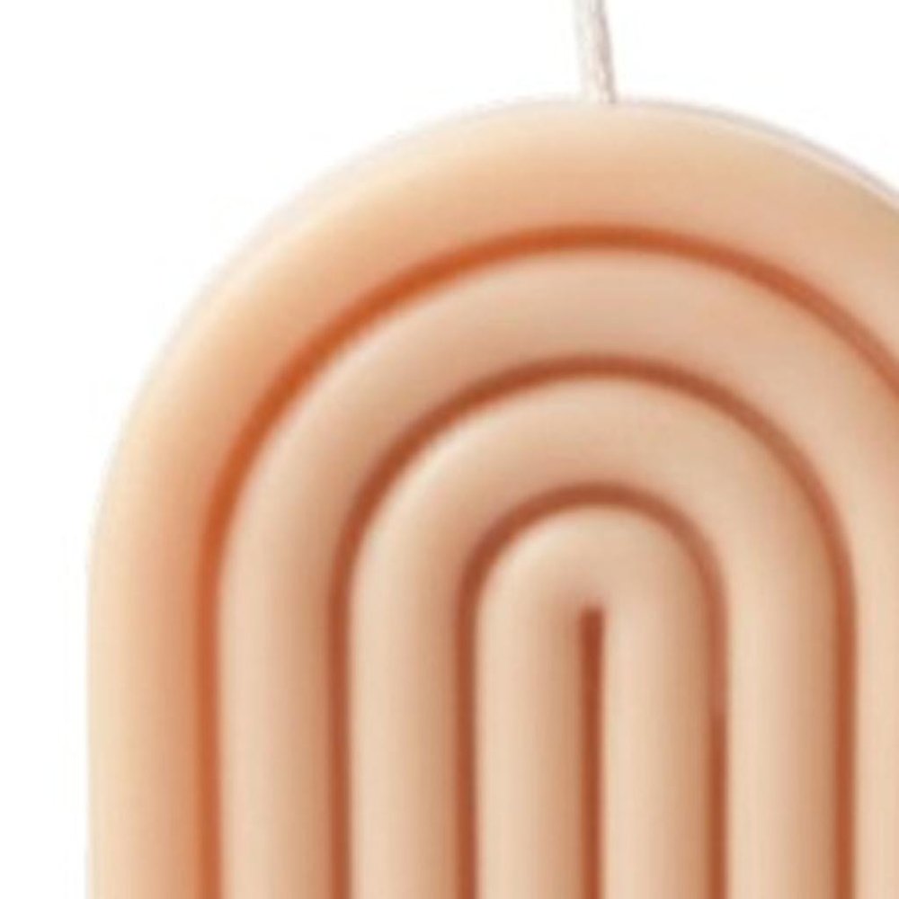 3" Peach Unscented Candle