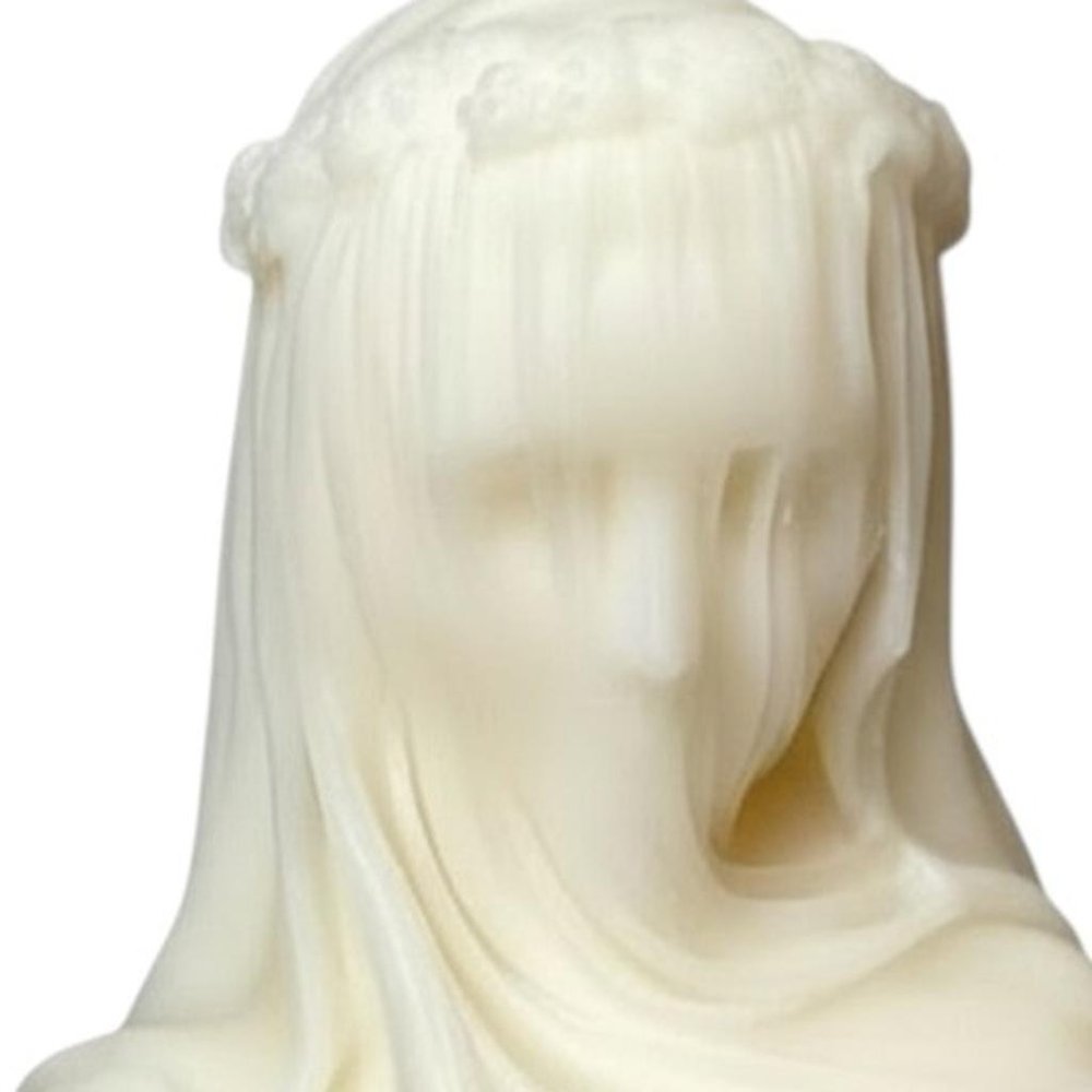 6" Ivory Unscented Dimensional Lady Candle