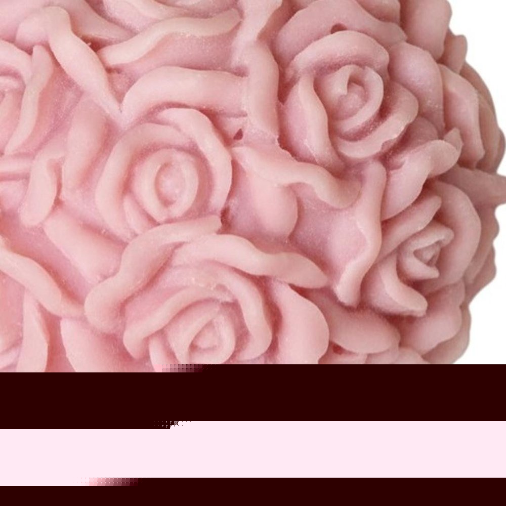 3" Pink Unscented Dimensional Blossom Candle
