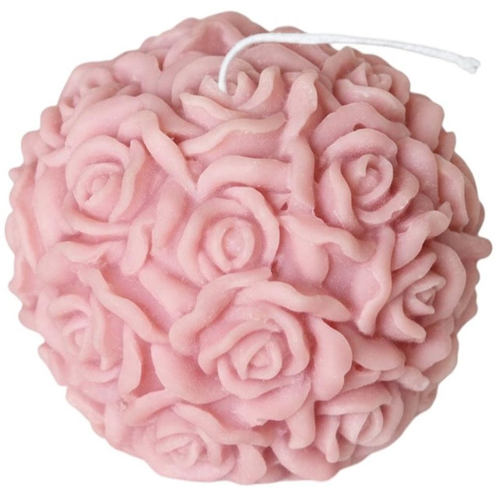 3" Pink Unscented Dimensional Blossom Candle