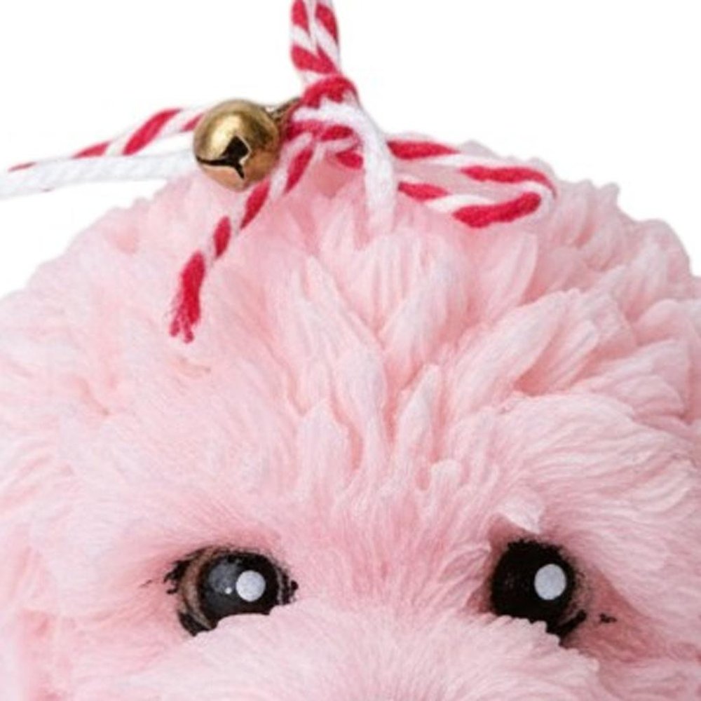 2" Pink Unscented Dimensional Dog Candle