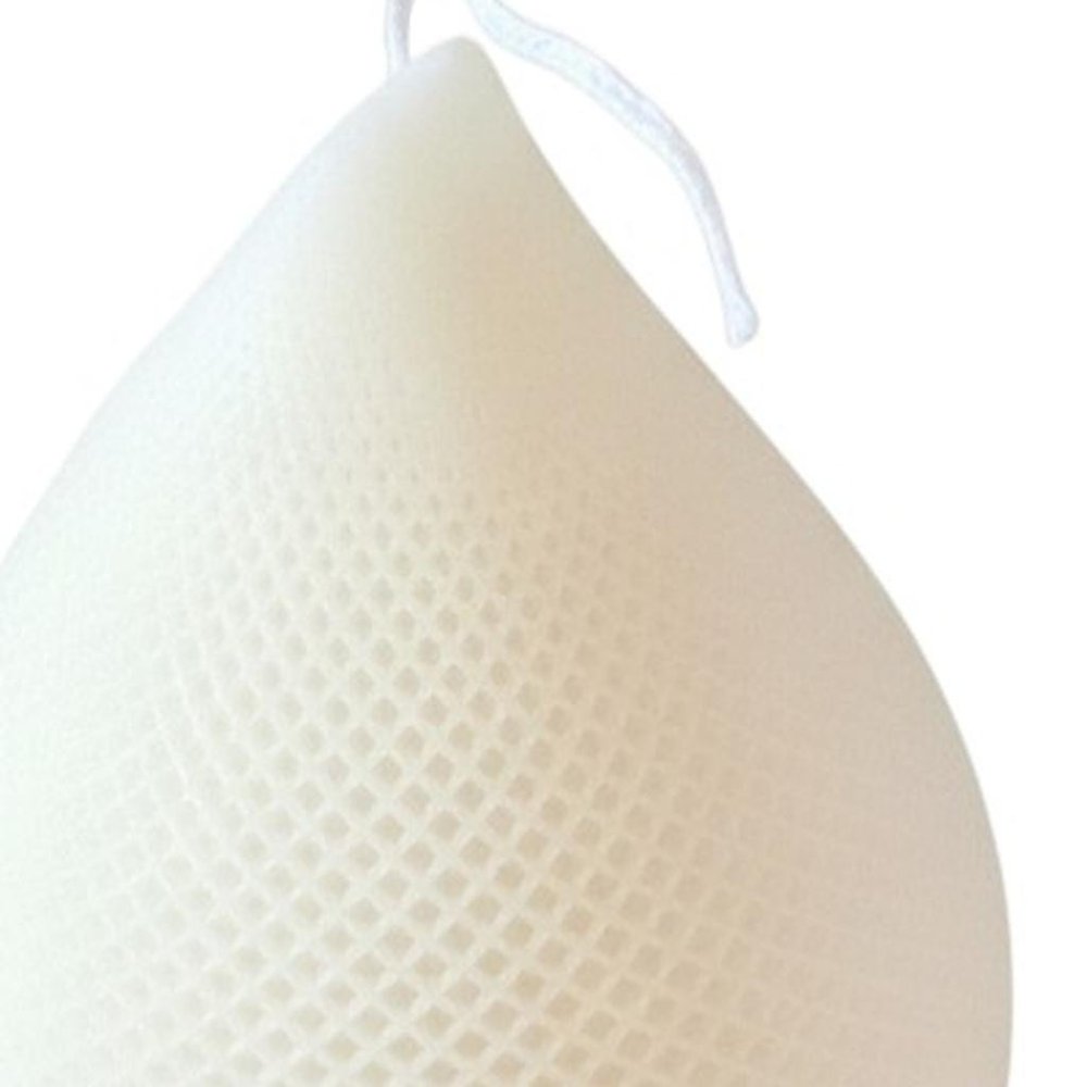 5" Ivory Unscented Dimensional Teardrop Candle