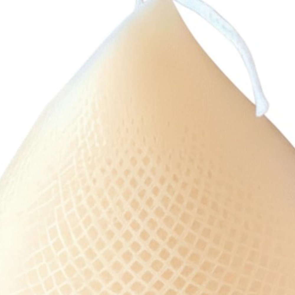 5" Peach Unscented Dimensional Teardrop Candle