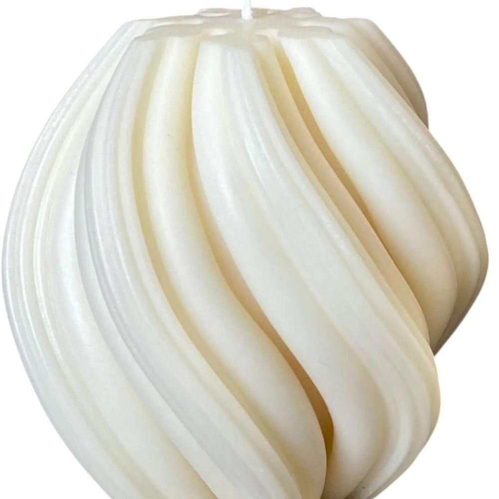 4" Ivory Unscented Candle