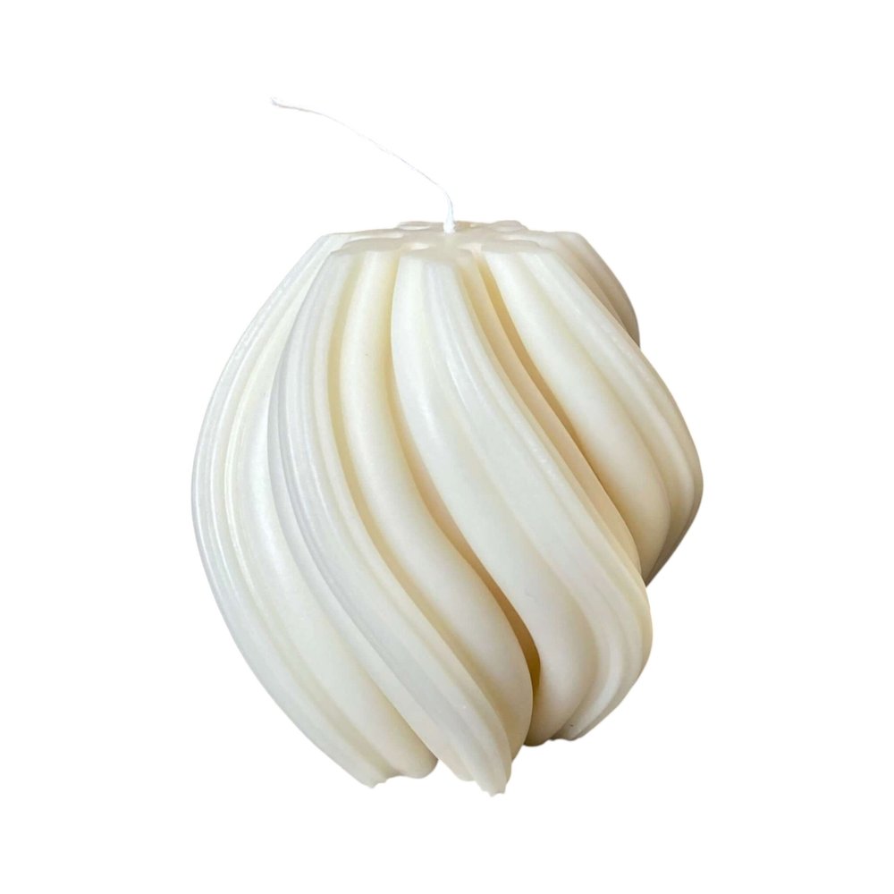 4" Ivory Unscented Candle