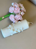 2" Ivory Unscented Candle