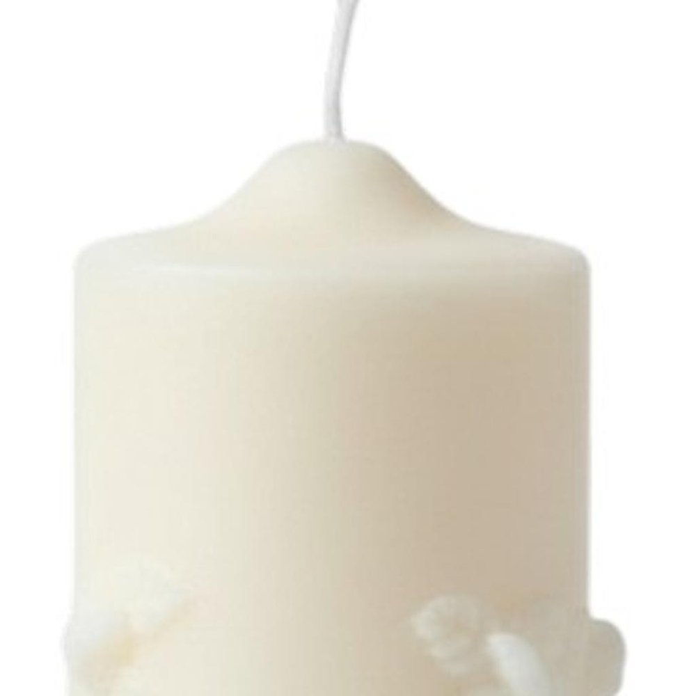 2" Ivory Unscented Candle