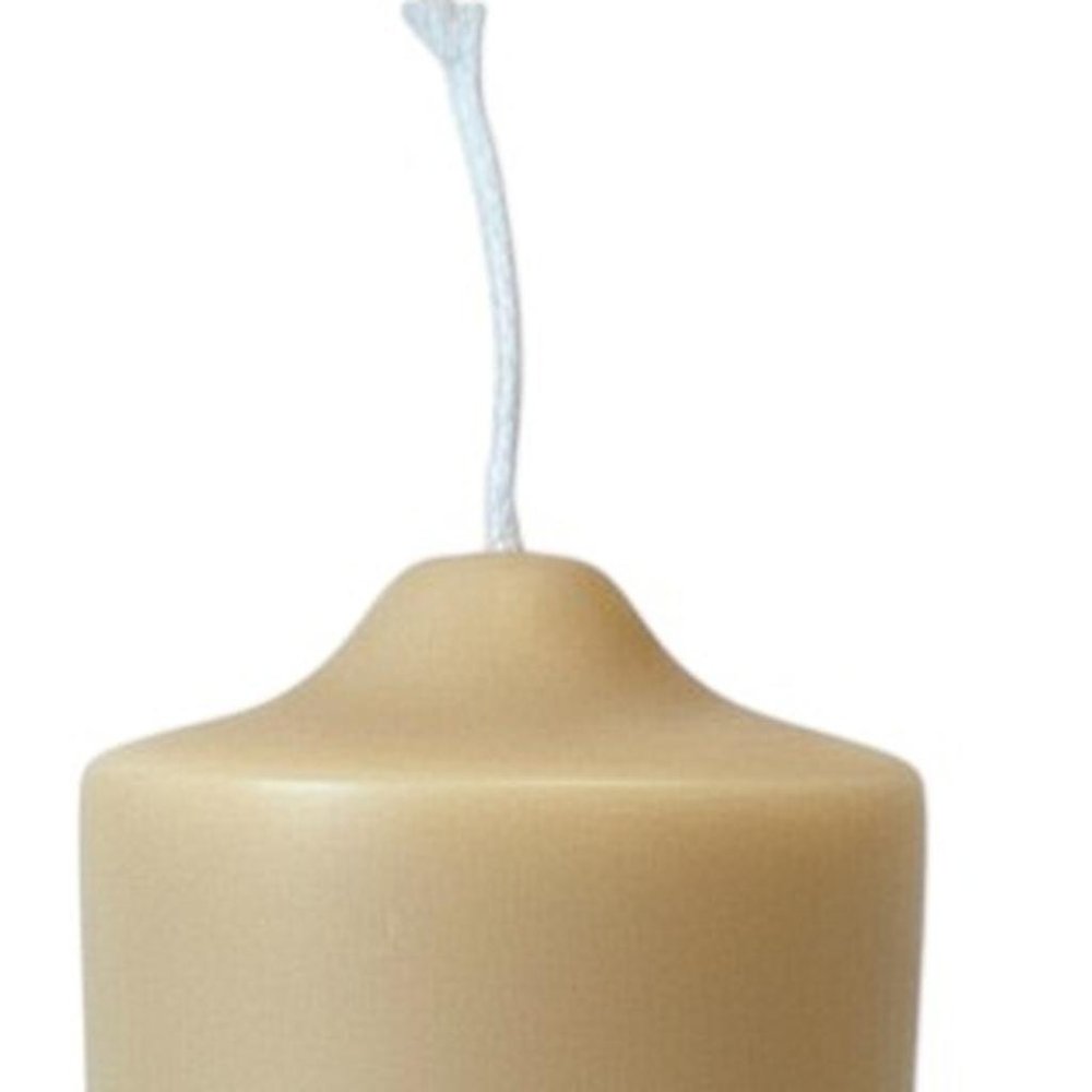2" Almond Unscented Candle
