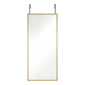 47" Gold Aluminum Over the Door Framed Accent Mirror
