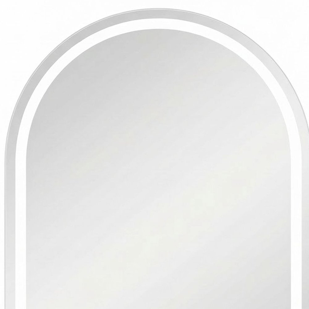 28" Arch Lighted Frameless Bathroom Vanity Mirror