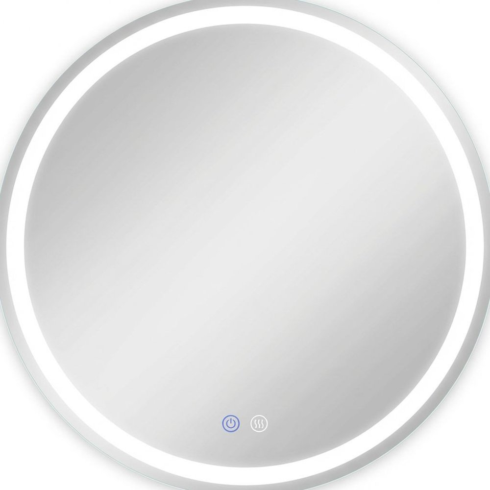 24" Round Lighted Frameless Anti Fog Bathroom Vanity Mirror