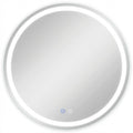 35" Round Lighted Frameless Anti Fog Bathroom Vanity Mirror