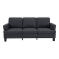 84" Dark Gray Linen Sofa