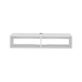 48" White Wood Fireplace Entertainment Center