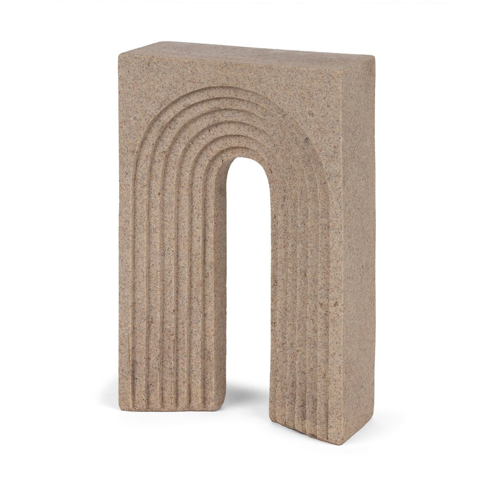 10" Beige Resin Tabletop Sculpture