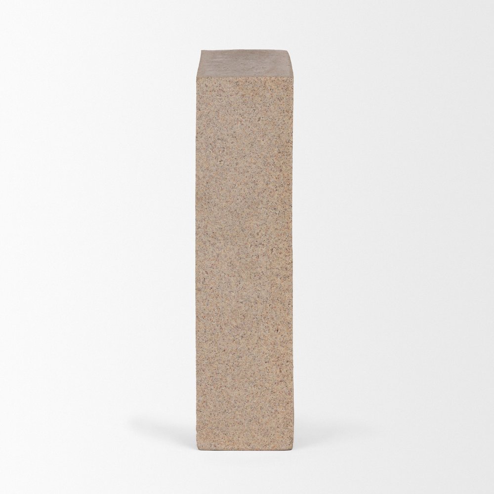 10" Beige Resin Tabletop Sculpture