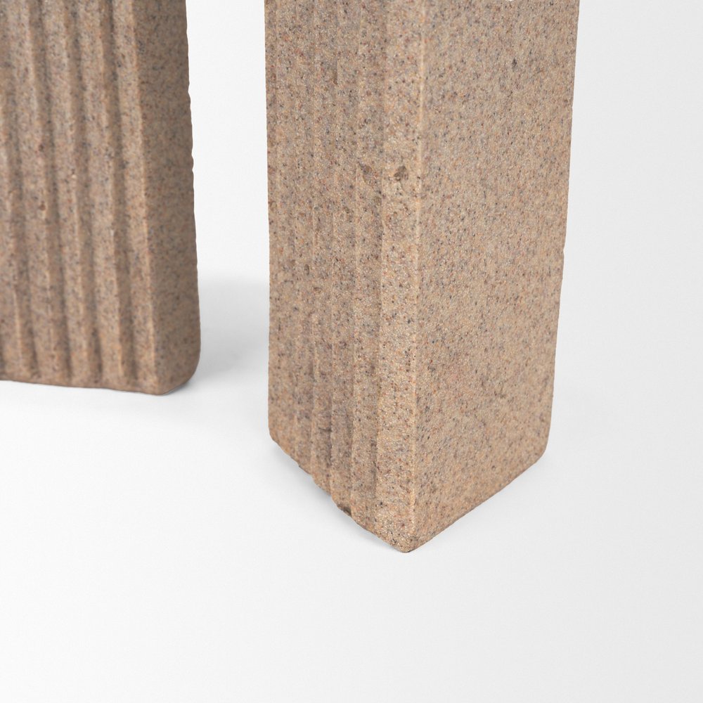 10" Beige Resin Tabletop Sculpture