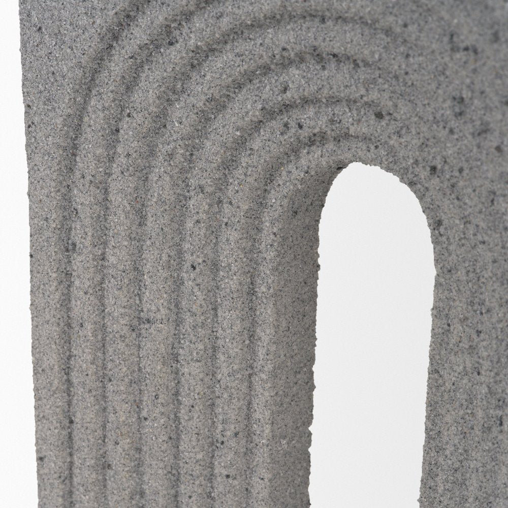 10" Gray Resin Tabletop Sculpture