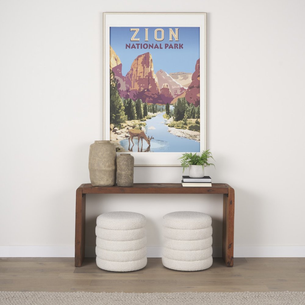 18" Gray Paper Mache Table Vase