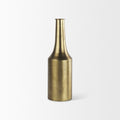 18" Gold Metal Table Vase