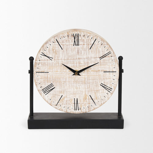 10" Black Metal Analog Square Wall Clock