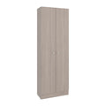 71" Gray Wood Two Door Pantry Or Storage Closet